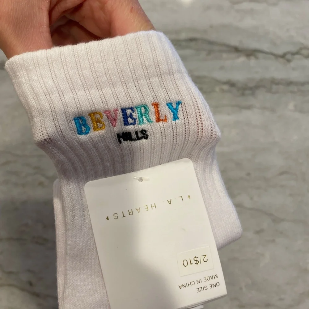 LA Hearts by Pacsun Crew Length Socks 